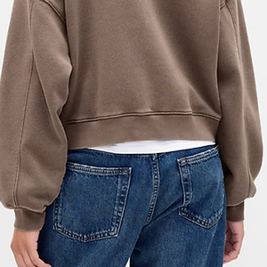 Sudadera Corta para Mujer, Diseño de Pullover, Precio de Fábrica para Pedidos al por Mayor, Material Suave de Alta Calidad para un Ajuste Cómodo - Product Image 6
