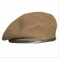 <b>Beret</b> Double Safe Hot Sale Custom Brown 100% Wool <b>Beret</b> Hat High Quality Design <b>Beret</b> for Men - Product Image 5