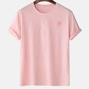 Última camiseta de moda para hombre con ribete en contraste Logotipo impreso personalizado 100% Ropa de calle de algodón Nuevo diseño - Product Image 1