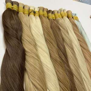 Haute qualité 100% Remy extensions de cheveux en vrac cuticule aligné vietnamien brut non transformé faisceaux Double dessiné Style de vague naturelle - Product Image 4
