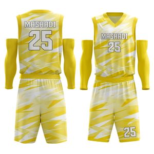 Ensembles d'uniformes de basket-ball sans manches sur mesure, respirants, grande taille, impression de haute qualité, séchage rapide, vente en gros - Product Image 4