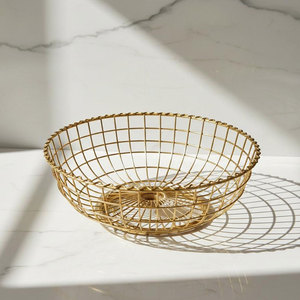 Cesta Multifuncional para Aperitivos, Recubierta de Hierro, Ecológica, con Asa, para Mostrador de Cocina, para Pan, Dulces, Verduras y Frutas - Product Image 4