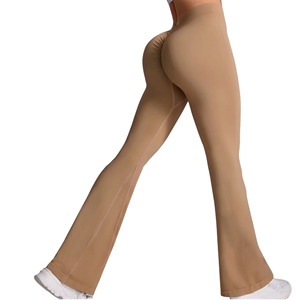 Leggings évasés, pantalons de yoga pour femmes, pantalons de yoga à pattes d'éléphant, taille haute, pantalons de sport de fitness, leggings extensibles pour la danse quotidienne et l'entraînement - Product Image 1