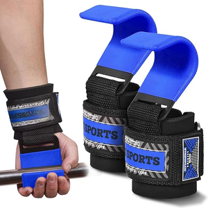 Gancho pesado de levantamiento de pesas de calidad superior Logotipo personalizado Correas de elevación resistentes Correas de levantamiento muerto para unisex - Product Image 2