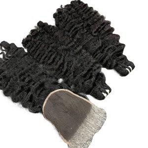 Peluca birmana con encaje frontal de pelo virgen y rizado, superventas, cabello humano al por mayor, Pelo Rizado birmano sin procesar de 100% - Product Image 1