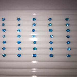 พลอยธรรมชาติเกรด AAA สีนีออนสวยสวยเป็นประกายพิเศษสีนีออนสีฟ้าสดใสได้รับการรับรอง IGI ความร้อนทะเลสีฟ้า - Product Image 4