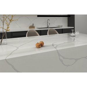 Custom Kitchen Bathroom Vanity <b>Tops</b> Artificial Quartz Countertops Eco-Friendly Non-Toxic 1 Year Warranty Carrara Calacata Prefab - Product Image 1