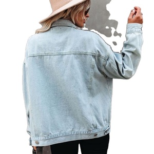 Chaqueta vaquera para mujer de alta calidad al por mayor, pantalones vaqueros informales, camisas vaqueras azules para mujer, chaqueta vaquera para mujer teñida ligera - Product Image 6