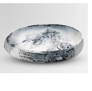 Bol et plat de service en résine écologique polie, faits à la main, couleur personnalisée, compatibles lave-vaisselle, prêts pour les fêtes, fabriqués en Inde - Product Image 5