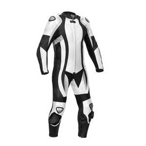 Combinaison de course de moto en cuir imperméable imprimée en gros 2026, une pièce, vêtements de motard pour homme - Product Image 3