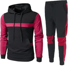 ชุดวอร์มลำลองสำหรับผู้ชายมีฮู้ดธรรมดาชุดออกกำลังกายฟิตเนสชุดวิ่งชุดออกกำลังกาย - Product Image 6