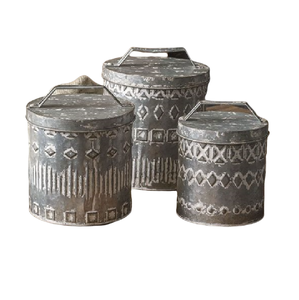 Premium Simple <b>Bucket</b> Style Galvanized Storage Container Multipurpose Organizer Ideal For Garden Supplies Uses And Outdoor Use - Product Image 1