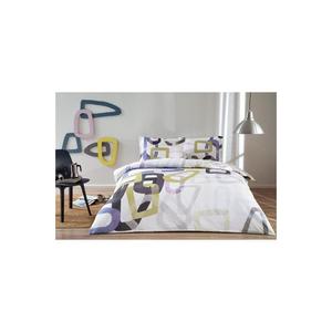 Taç Ranforce Juego de funda de edredón individual Feur Lila Color-Juego de funda de edredón elegante y elegante para adultos - Product Image 1