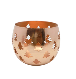 Diseño elegante, decoración navideña, vela votiva redonda de hierro Chapado en latón, votiva para decoraciones de iluminación, hecha a mano, personalizada - Product Image 3