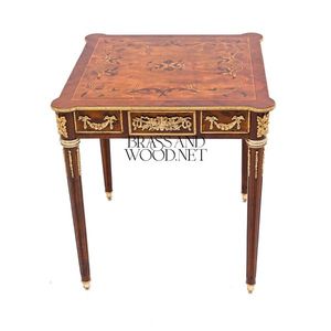 Ensemble de table basse rectangulaire classique de luxe avec deux tables d'appoint - Product Image 6