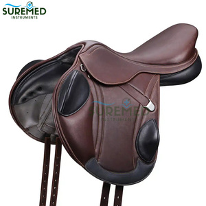 อานม้าหนังปรับได้สำหรับแข่งม้าและขี่ม้าแบบเทรล น้ำหนักเบา พร้อมสายรัดข้อเท้าที่ทนทาน - Product Image 3