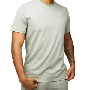 Camisetas con logotipo personalizado 100% algodón hombres camiseta 220 GSM algodón transpirable Unisex camisetas en blanco para hombres - Product Image 1