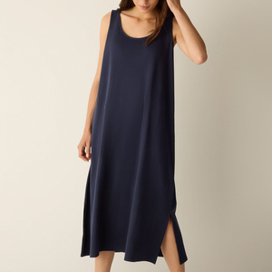 Đầm ngủ cotton hữu cơ chất liệu interlock, không tay, đồ ngủ nữ, váy ngủ mùa hè, quần áo ngủ nữ, nhà sản xuất quần áo ngủ - Product Image 1