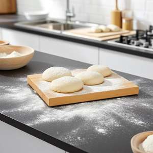 La mejor tabla de cortar rectangular de madera con mango 12mm de espesor Durable Apto para lavavajillas - Product Image 2