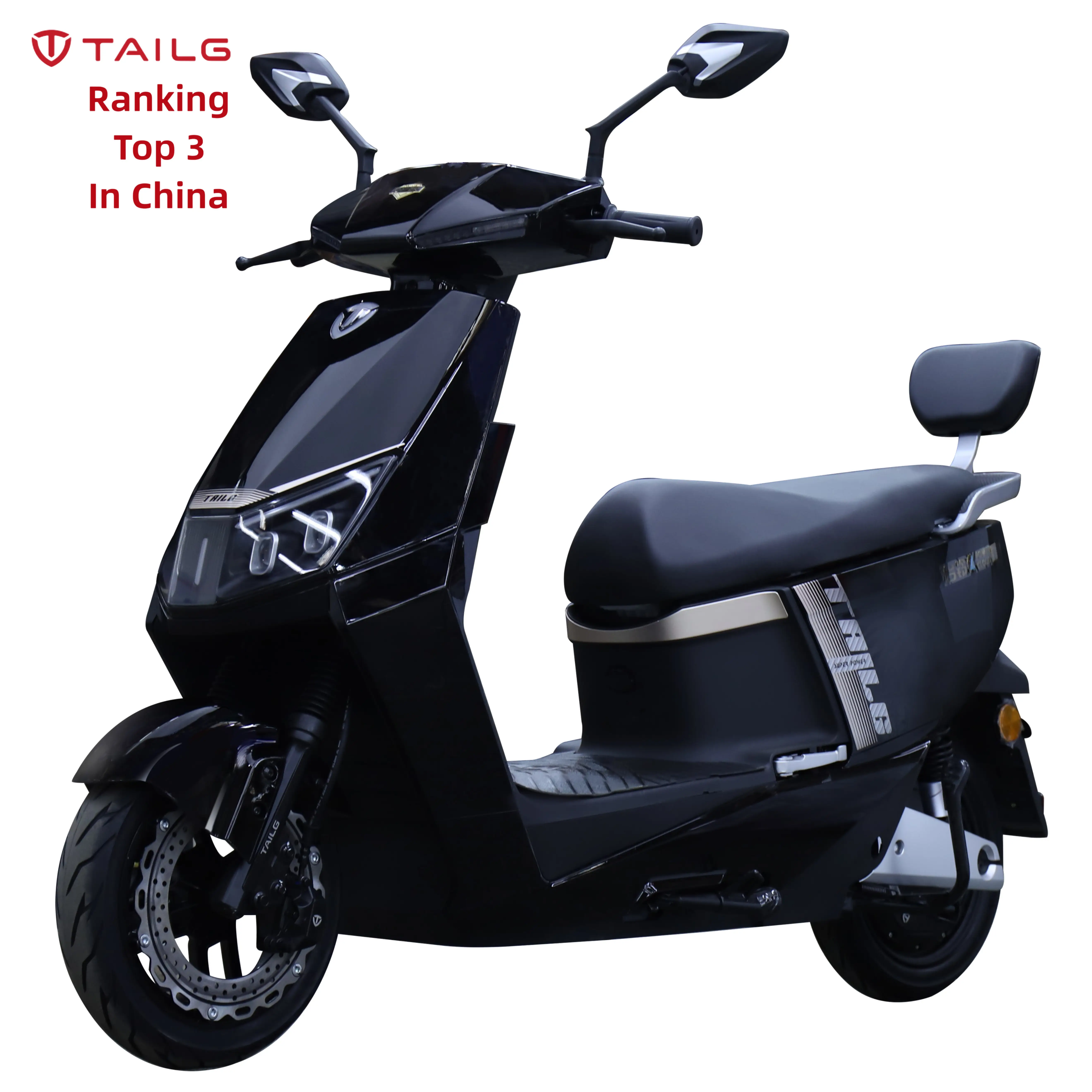 TAILG Cina 2023 modis jarak jauh 150Km E Moped keseimbangan Diri 60Km/jam skuter listrik cepat dengan pegangan