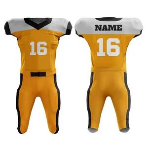 Uniforme de football américain OEM 2025 de haute qualité 100% polyester respirant nom de l'équipe sublimation uniforme de football américain personnalisé - Product Image 1