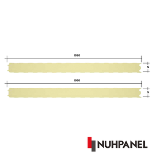 Panel Sándwich para Cuarto Frío, Aislado con PIR, Ecológico, No Metálico, Resistente al Agua y al Fuego, para Exteriores, Taller, Baño, Pasillo - Product Image 3