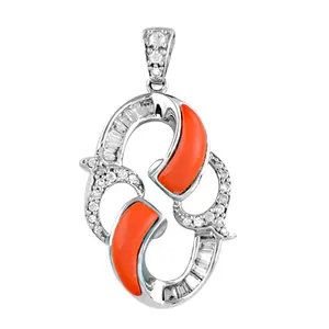 Collar con Colgante de Circonio Chapado en Rodio para Mujer, Elegante, Moderno, Joyería de Regalo - Product Image 2