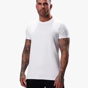 Tri-mélange Nef Bleu Couleur T-shirt OEM Bas quantité minimale de commande Conception Personnalisée Ras Du Cou Haute Qualité Hommes Slim Fit À Manches Courtes T-shirts - Product Image 6
