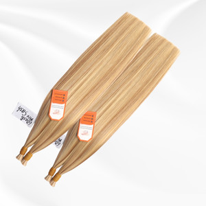 Extensions de cheveux humains Remy en vrac, tissage double, trame simple, couleur blonde, mèches de cheveux naturels, qualité salon - Product Image 5