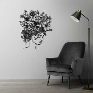 Colgadores de pared de Metal de arte del hierro de línea minimalista moderna autoadhesivo decoración geométrica Popular de las mujeres para el hogar arte de pared de Navidad - Product Image 2