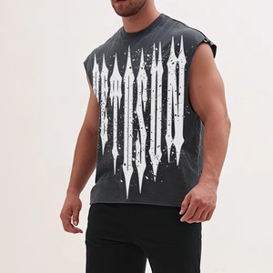 เสื้อกล้ามกีฬาผู้ชาย ระบายอากาศ แห้งเร็ว พิมพ์ลายแบบซับลิเมชั่น ผลิตจากโพลีเอสเตอร์ 100% สำหรับนักวิ่ง เป็นมิตรกับสิ่งแวดล้อม - Product Image 1