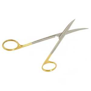 Ciseaux à gomme Iris T/C Premium Kelly Supercut Ciseaux chirurgicaux incurvés Une lame dentelée Inserts en carbure de tungstène - Product Image 1