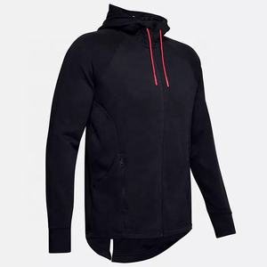 เสื้อฮูดสำหรับผู้ชาย,เสื้อบล็อกสีผ้าขนแกะแบบเต็มตัวมีซิปสั่งทำ - Product Image 4