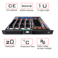 Amplificateur numérique professionnel de classe D haute puissance 9000W à 4 canaux stable à 2 ohms pour caisson de basses de 12 pouces, 15 pouces, 18 pouces, 21 pouces