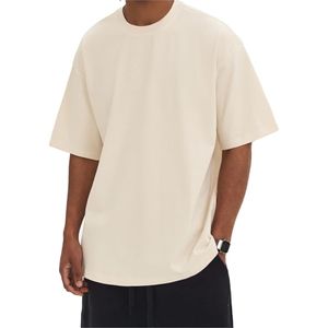 Wholesale Men's Clothing Boxy Fit Oversize <b>Drop</b> Shoulder T-Shirt Cropped <b>Box</b> Fit with Solid Pattern 240 Grams Fabric Weight - Product Image 6