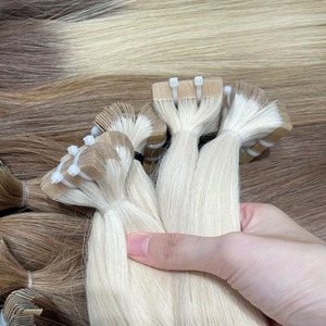 Precio de fábrica CINTA Extensiones de cabello humano vietnamita Virgen Brillo natural sin procesar Textura suave duradera para el mercado de exportación - Product Image 2