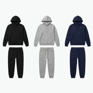 Conjunto de Sudadera con Capucha y Pantalones Deportivos de Felpa de Algodón para Hombre, Personalizado al por Mayor, Fábrica OEM, Ropa Deportiva Informal para Invierno - Product Image 1