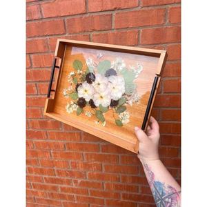 Attractive Hand-crafted Design Resin Serving <b>Tray</b> Single Piece for Flat Restaurants & Hotels <b>Dinner</b> Servings - Product Image 3