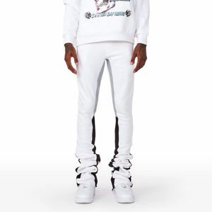 ชุดเซ็ตเสื้อฮู้ดดี้และกางเกงวอร์มขาบานทรงครอป สไตล์สตรีทแวร์ลำลอง ผ้าฟลีซคุณภาพสูง น้ำหนักเบา สำหรับผู้ชาย รับผลิตแบบ OEM - Product Image 4