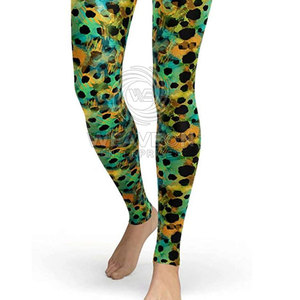 Leggings de yoga pour femmes, design tendance, taille haute, respirants, style décontracté, tricotés, écologiques, en spandex/nylon, longueur intégrale - Product Image 5