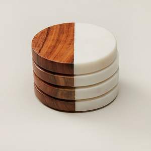 Posavasos Cuadrados Modernos y Ecológicos de Madera RABEH para Hoteles, Restaurantes y Decoración del Hogar - Venta al por Mayor - Product Image 6