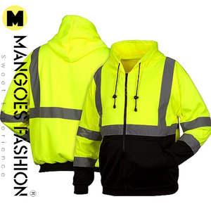 Sudadera con Capucha de Seguridad Impermeable de Alta Calidad para Hombre, ANSI Clase 1, con Logotipo Personalizado para Trabajo, Deportes y Ropa Urbana - Product Image 3