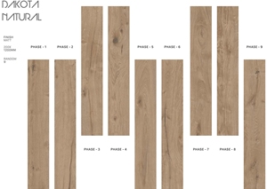 ตกแต่งบ้านแมตต์สําเร็จรูปโตโกต้าธรรมชาติ 200x1200 มม.กระเบื้องปูพื้นไม้มีจําหน่ายในราคาขายส่งจากอินเดีย - Product Image 2