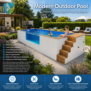 <span class=keywords><strong>Piscine</strong></span> hors sol en fibre de verre prête à l'emploi, <span class=keywords><strong>piscine</strong></span> portable en acrylique pour l'extérieur, <span class=keywords><strong>piscine</strong></span> d'entraînement sans fin pour la maison et la villa - Product Image 3