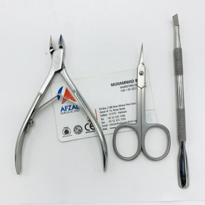 กรรไกรตัดผิวหนังที่ตายแล้วจากรัสเซียกรรไกรตัดเล็บที่มีคุณภาพสูงกรรไกรขนาดเล็กที่มีความคมชัดเป็นพิเศษ3.5 "โลโก้ที่กำหนดเอง - Product Image 5