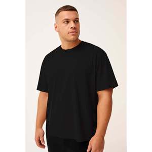 T-shirt pour homme Tommylife en gros, col rond imprimé noir, coupe décontractée, grande taille - 88472 - Beige - Product Image 1