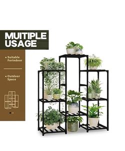 Hot Sale Indoor Outdoor Plant <b>Stand</b> metal 8 Tiers Plant <b>stand</b> for Home and Garden in best quality - Product Image 3