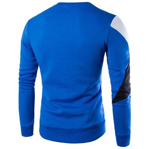 OEM Soft Man 100 Cotton Regular Fit Winter <b>Lined</b> Solid Custom Embroidered Logo Crewneck <b>Hoodies</b> Sweatshirts for <b>Men</b> - Product Image 2