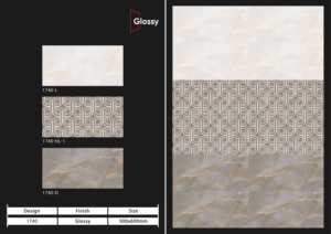 Carreaux muraux en céramique style urbain 300x600mm pour salle de bain et cuisine, finition brillante ou mate, surface sculptée effet sucre, design mural intérieur luxueux - Product Image 5