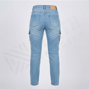 Pantalones Vaqueros de Moto para Mujer, Corte Relajado, Estilo Campana, Transpirables, Protectoras, Lavables, Casuales, para Motociclistas, Color Personalizado - Product Image 2